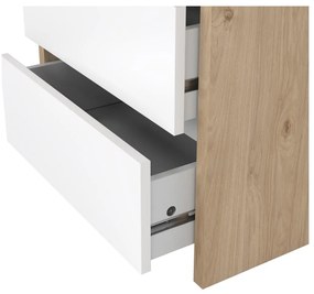 Biely/v prírodnej farbe nočný stolík Next – Tvilum