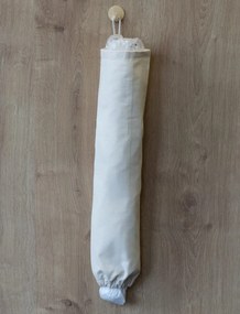 Sáčkovník - organizér na plastové vrecká, režný