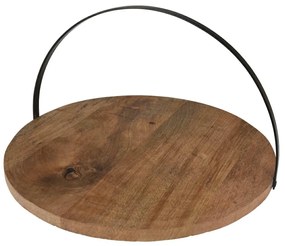 Drevený servírovací podnos Simple, (fi) 28 cm