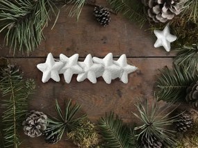 Závesné hviezdy 5ks biele KL-21X21