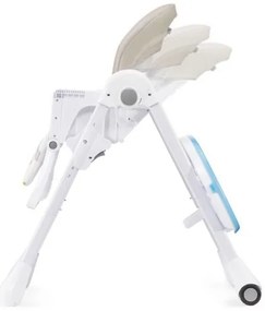 KINDERKRAFT - Detská jedálenská stolička YUMMY béžová/biela