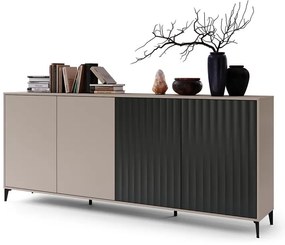 Komoda RONJA taupe/čierna