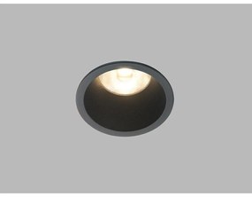 LED 2 Vnútorné zapustené bodové svietidlo RAY-M P.7,5 cm čierne