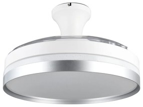 Biele/v striebornej farbe LED stropné svietidlo Lindberg – Trio