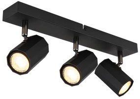Globo 57918-3B - Bodové svietidlo JAMES 3xGU10/25W/230V čierna