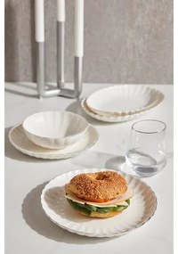 Jedálenská súprava 27 ks biela/zlatá/porcelán