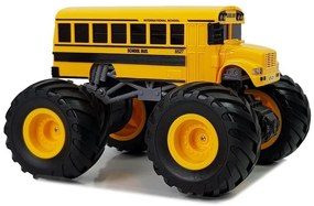 LEAN TOYS Školský autobus s veľkými kolesami na diaľkové ovládanie 2,4G žltý RTR