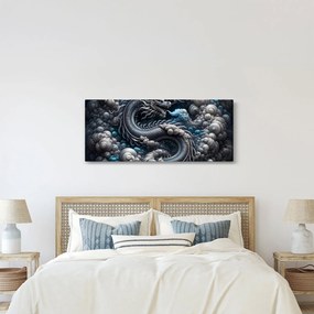 Obraz – Drak v dyme (120x50 cm)