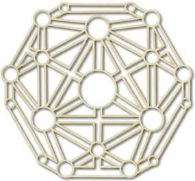 SENTOP | Geometrický obraz na stenu vyrezávaný z drevenej preglejky I SENTOP PR0330