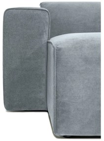 Sivý menčestrový modul pohovky (ľavý roh) Sting – Scandic