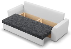 Trojmiestna rozkladacia sedačka LUGO popolová / biela