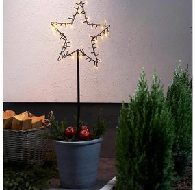 Eglo 411175 - LED Vonkajšia vianočná dekorácia SPIKY LED/3xAA IP44 hviezda