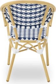 VENUS záhradná stolička s podrúčkami blue