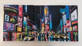 5-dielny obraz farebný New York - 200x100