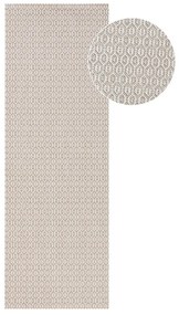 Sivý vonkajší koberec NORTHRUGS Coin, 80 x 200 cm