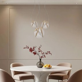 Toolight Toolight, závesné svietidlo 3xE14 APP1091-3CP, zlatá, OSW-04407