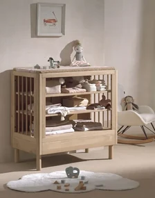 Prebaľovací pult z dubového dreva Forrest 100cm