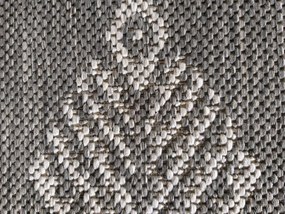 DY Obojstranný sivý koberec s geometrickým vzorom Zara 13 Rozmer: 200x290 cm