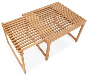 Konferenčný stolík z dubového dreva v prírodnej farbe 60x70 cm Unai – MOME