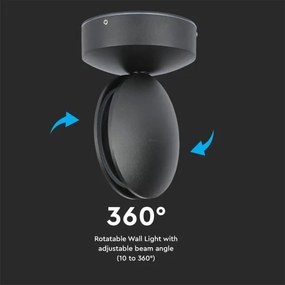 LED Vonkajšie nástenné svietidlo LED/7W/230V 4000K IP65 čierna