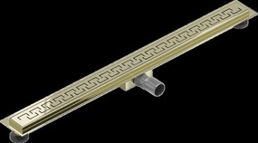 Mexen Flat M15 nerezový sprchový žľab 80 cm, zlatá, 1524080-15