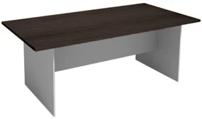 Rokovací stôl PRIMO GRAY, 2000 x 1000 mm, sivá/wenge
