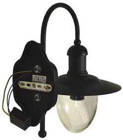 Vonkajšie nástenné svietidlo TALISA 1xE27/60W/230V IP44 čierna