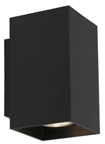 Moderné inteligentné nástenné svietidlo čierne vrátane 2 WiFi GU10 - Sandy