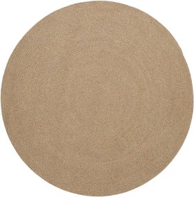 Béžový okrúhly vnútorný a vonkajší koberec z recyklovaných vlákien ø 150 cm Despas – Kave Home