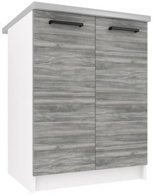 Kuchynská skrinka Belini spodná 60 cm šedý antracit Glamour Wood s pracovnou doskou  TOR SD2-60/0/WT/GW/0/B1