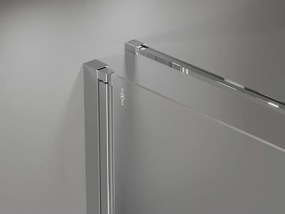 Mexen Mist-F T, 1-krídlový skladací sprchový kút pravý 110 x 95 cm, číre sklo, chrómový profil, 8A6T-110-095-01-00-P
