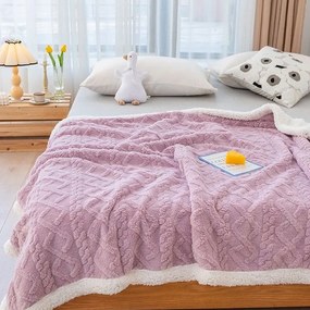 Hrejivá barančeková deka Homa KOBELA OLD PINK