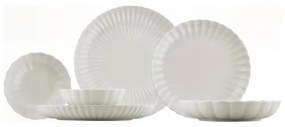 Jedálna súprava 18 ks biela/porcelán