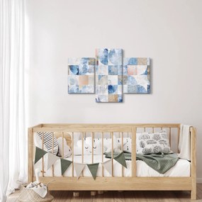 Obraz - Geometrické tvary na stene (90x60 cm)