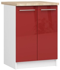 Kuchyňská skříňka Olivie S 60 cm 2D bílo-červená