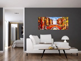 Obraz - Olejomaľba mesta III. (120x50 cm)