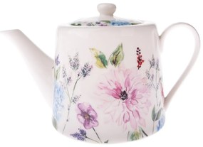 Porcelánová kanvica na čaj Flower Garden, 0,9 l