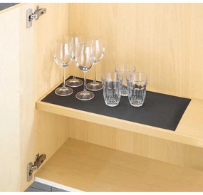 Čierna protišmyková podložka do zásuvky Wenko Anti Slip, 150 x 50 cm