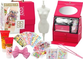LEAN Toys Kreatívna kozmetická súprava v kufríku s príslušenstvom