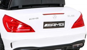 Ramiz Mercedes Benz AMG SL65 S elektrický pre deti Biely + diaľkové ovládanie
