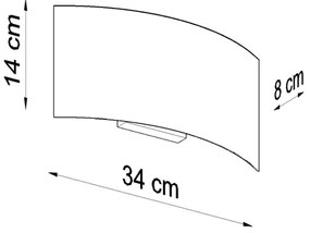 Sollux SL.0936 - Nástenné svietidlo MAGNUS 2xG9/40W/230V biela