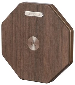 Hnedá svetelná dekorácia na USB ø 12 cm Twist Hexagon – Gingko