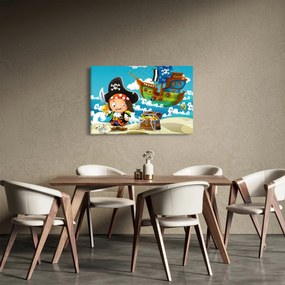 Obraz - Pirátsky poklad (90x60 cm)