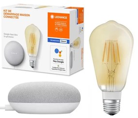 Ledvance Ledvance - Inteligentný reproduktor Google Nest Mini + LED Žiarovka SMART+ E27 P227146