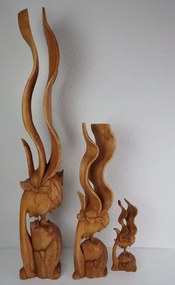 Socha BOZK , exotické drevo, ručná práca  v.: 100 cm