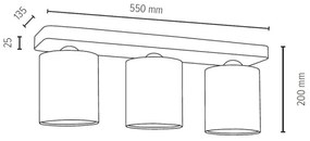 Spot-Light 8512374 - Stropné svietidlo JENTA 3xE27/25W/230V