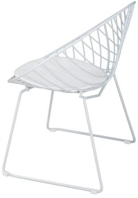 Súprava 2 bielych záhradných stoličiek Bonami Selection Coco