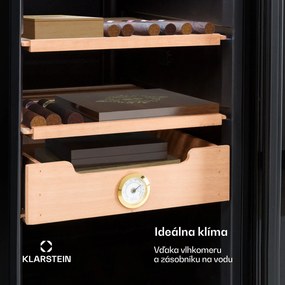 Klarstein El Presidente 48, humidor na cigary, 48 l, 2 zásuvky, 1 priehradka z cédrového dreva