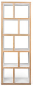 Knižnica v bielo-prírodnej farbe 70x198 cm Berlin – TemaHome