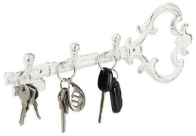 Vešiak na kľúče Antik, 3 háčiky, RD2085 biela
